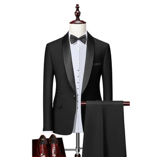 Herren Zweiteiliges Anzug | Slim Fit Smoking