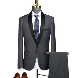 Herren Zweiteiliges Anzug | Slim Fit Smoking