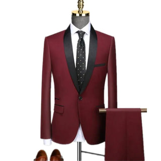 Herren Zweiteiliges Anzug | Slim Fit Smoking