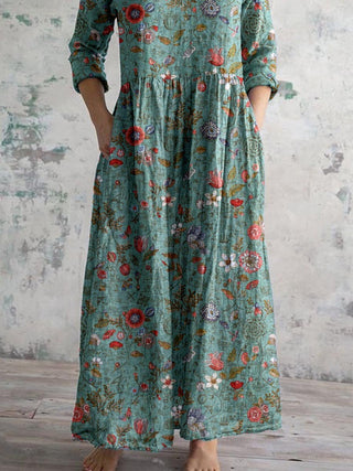 Blumenkleid Boho für Frauen | Maxi
