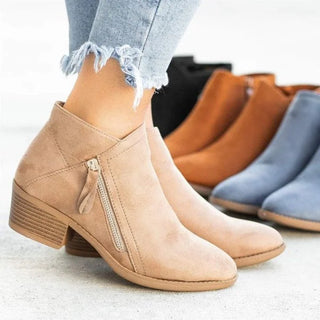 Damen orthopädische Stiefeletten | Reißverschluss an der Seite