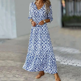 Maxikleid für Damen mit langen Ärmeln | Boho Chic