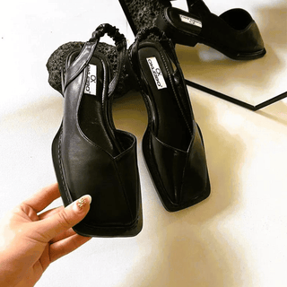 Damen Bequeme Slip-On Loafers | Quadratisch