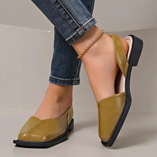 Damen Bequeme Slip-On Loafers | Quadratisch