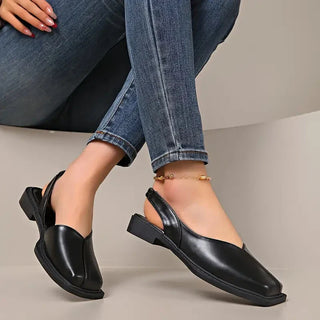 Damen Bequeme Slip-On Loafers | Quadratisch