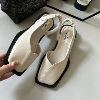 Damen Bequeme Slip-On Loafers | Quadratisch