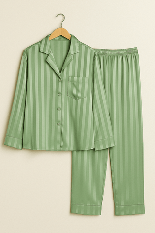 Damen Pyjama Set Zweiteiler | Langarm Oberteil