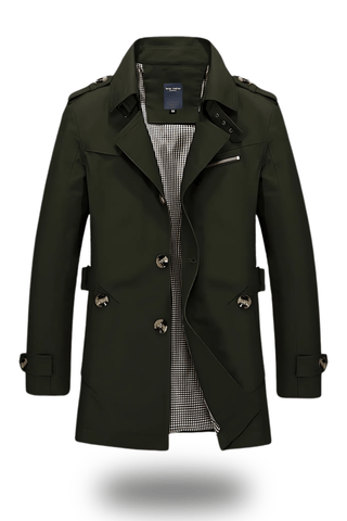 Herren Doppelreiher Trenchcoat | Mittellang