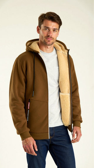 Herren Zip-Up Hoodie | Fleece-Futter