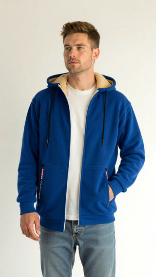 Herren Zip-Up Hoodie | Fleece-Futter
