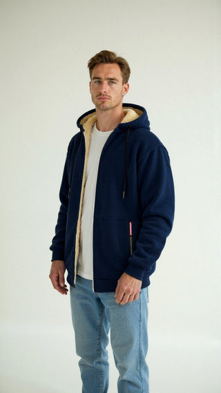 Herren Zip-Up Hoodie | Fleece-Futter
