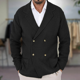 Herren Doppelreiher Strickblazer | Lässig