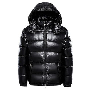 Herren-Pufferjacke mit Kapuze | Reißverschluss