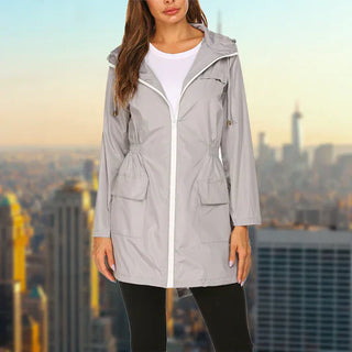 Damen Wasserfester Outdoor Regenmantel | Mit Kapuze