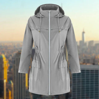Damen Wasserfester Outdoor Regenmantel | Mit Kapuze
