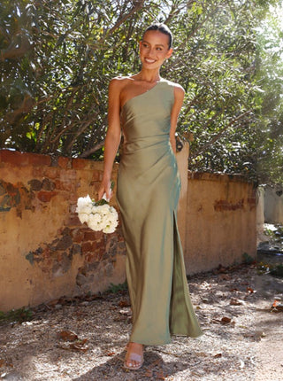 Einseitiges Kleid für Frauen | Mit seitlichem Schlitz