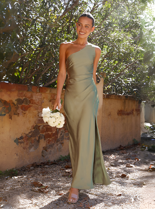 Damen-Ein-Schulter-Kleid Sommer| Maxi