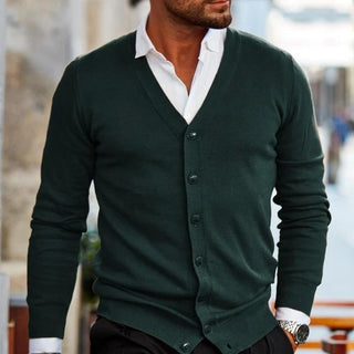 Herren Button-Up Cardigan | V-Ausschnitt