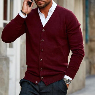 Herren Knopf-Cardigan | Lange Ärmel