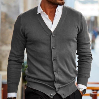 Herren Knopf-Cardigan | Lange Ärmel