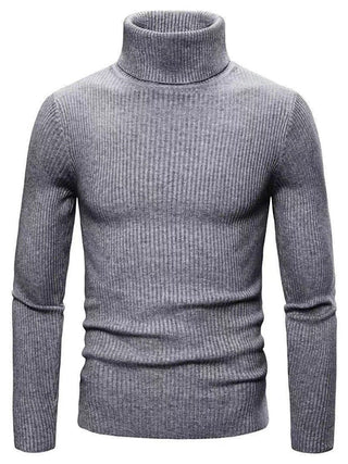 Herren Rippstrickpullover | Rollkragen