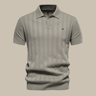 Herren Strukturiertes Polo-Shirt | Kurzarm