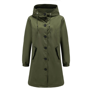 Regenjacke mit Kapuze für Damen | Lässig