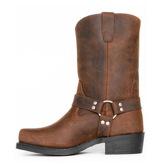 Herren Mid-Calf Harness Boots | Quadratzehen
